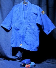 TRAJE KIMONO DAIMYO AZUL TALLA 00-120 (1)